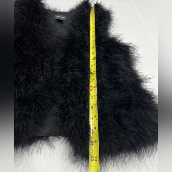 Black genuine feather vest XS - Picture 7 of 8